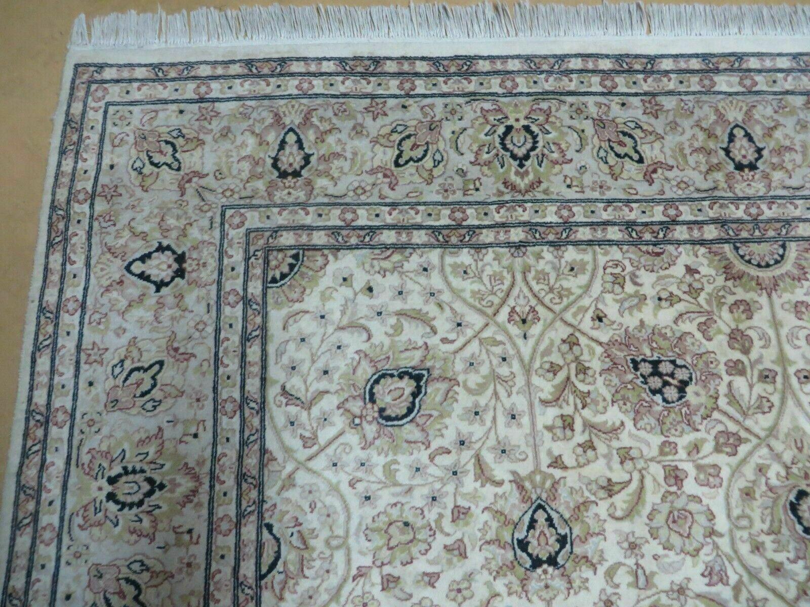 6' X 9' Vintage Fine Handmade Pakistan Oriental Floral Wool Rug Carpet Nice - Nuvé