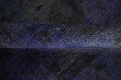 8.4x11.5 Overdyed Royal Dark Purple Hand Knotted Traditional Oushak Wool Area Rug - Nuvé