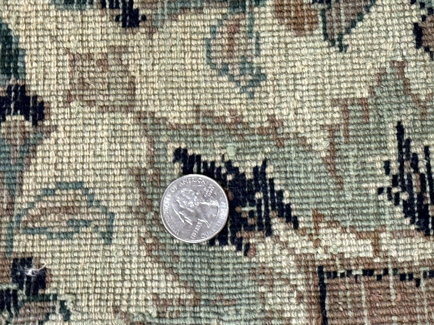 Pak Persian Rug 9x12, Dark Green, Floral Allover - Nuvé