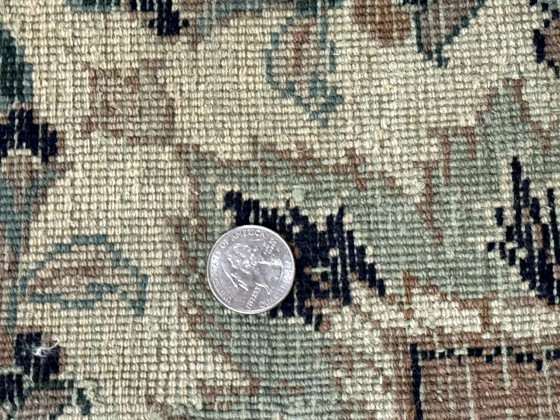 Pak Persian Rug 9x12, Dark Green, Floral Allover - Nuvé