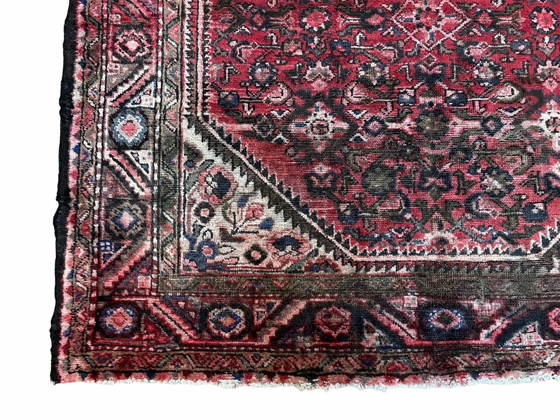 5.5 X 10 Antique Handmade Wool Tribal Gallery Rug All Over Red Runner Corridor - Nuvé