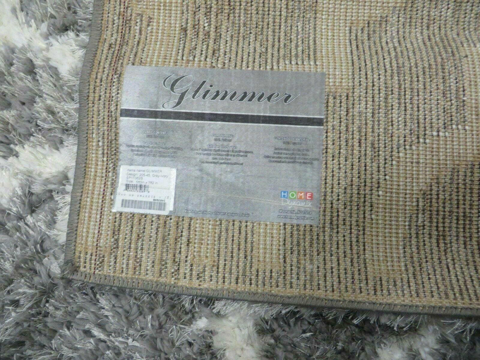5' X 7' Modern Contemporary Israel Made Glimmer 205-45 Shag Rug Acrylic Bohemian Boho Home Décor - Nuvé