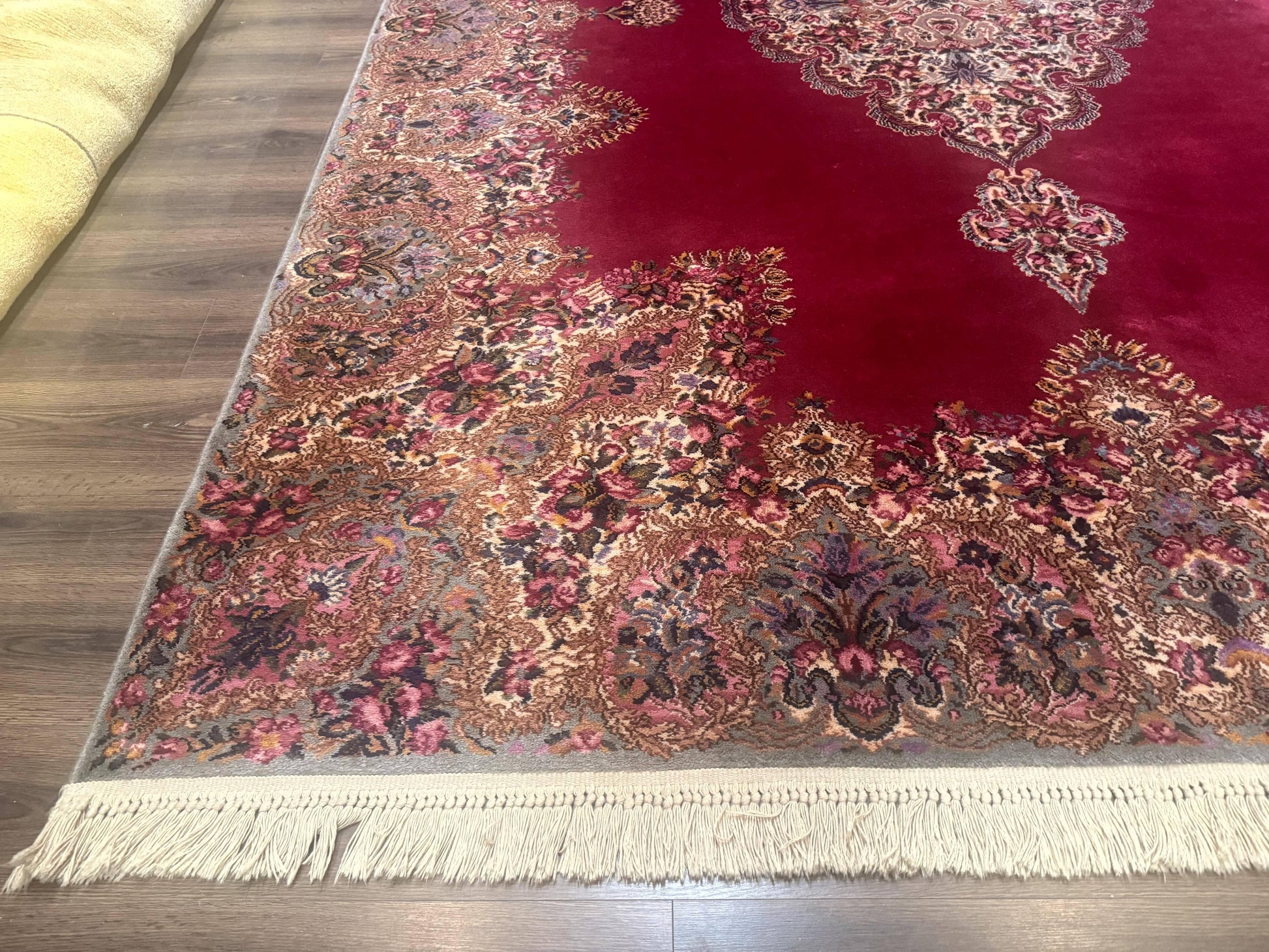 Karastan Rug 8.8 x12 Red Kirman #762, Original 700 Series, Vintage Karastan Carpet, Discontinued Karastan Rug, Karastan Wool Area Rug - Nuvé