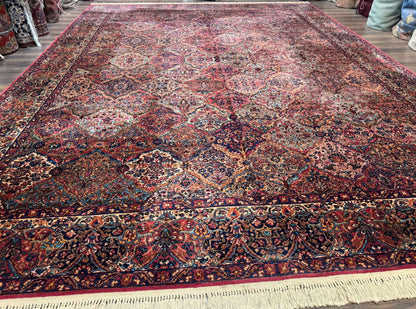 12x16 Karastan Multicolor Panel Kirman Rug #717, Rare Palace Size Wool Original 700 Series - Nuvé