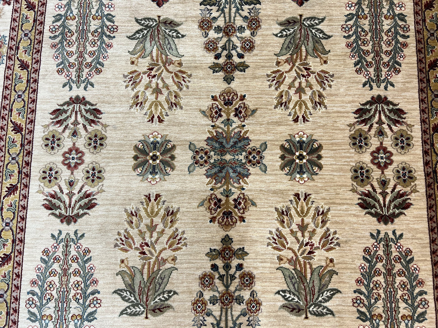 Karastan Rug 8.8 x 12, Ashara Amritsar #549, Oatmeal Color, Wool Pile Karastan Carpet, Discontinued Karastan Area Rug, Decorative - Nuvé