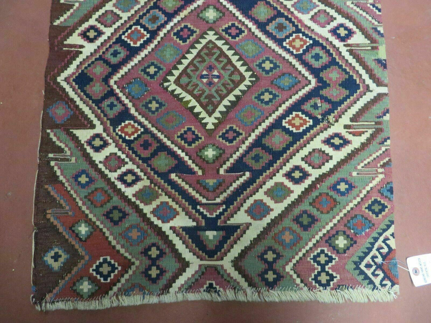 2' 1" X 4' 4" Antique Handmade Bagface Kilim Shirvan Caucasian Wool Rug Nice - Nuvé