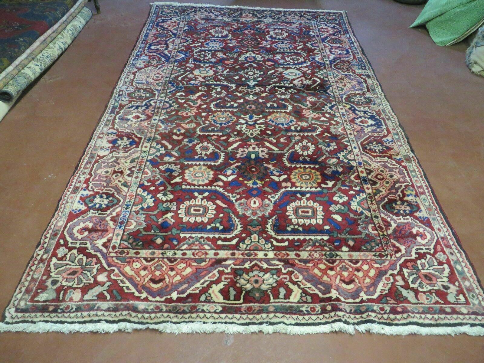 5' X 9' Antique Handmade Turkish Wool Veg Dyes Rug Nice # 107 - Nuvé