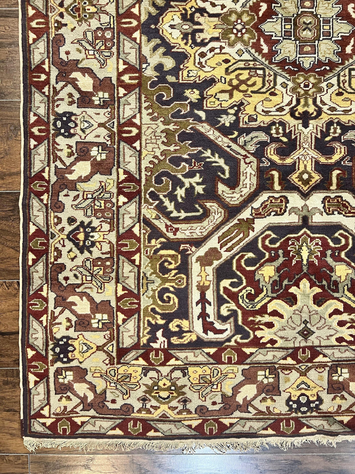 Antique Caucasian Rug, Kuba Seychour Rug, Handmade Wool Oriental Carpet, Azerbaijan Rug - Nuvé