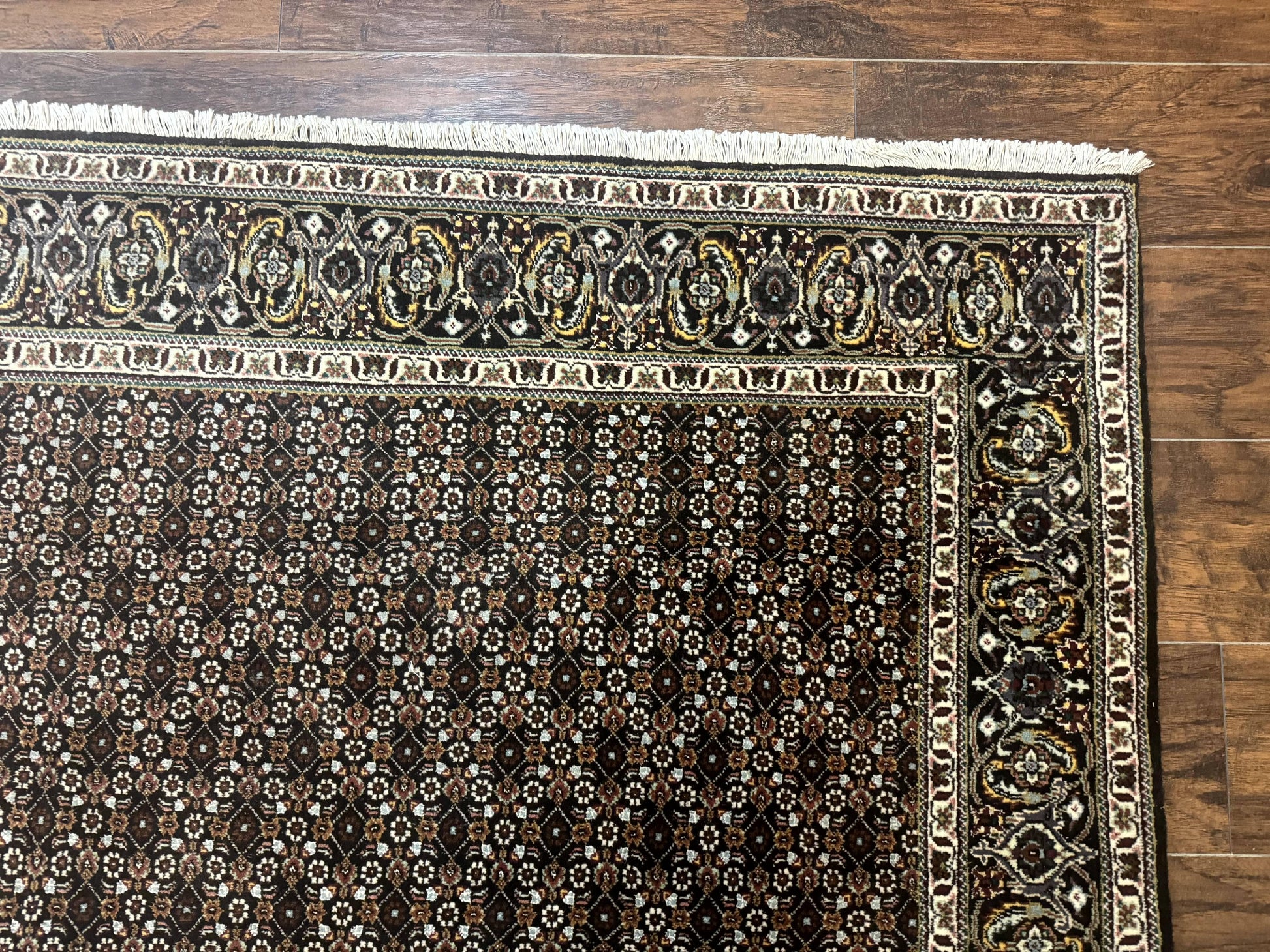 Persian Tabriz Rug 5x7, Black, Allover Pattern - Nuvé