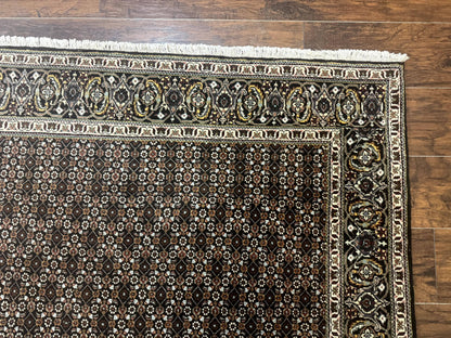 Persian Tabriz Rug 5x7, Black, Allover Pattern - Nuvé
