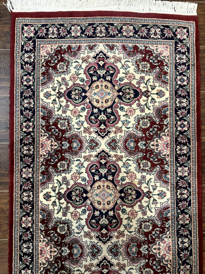 Sino Persian Runner Rug 2.7 x 8, Floral, Handmade, 250 KPSI - Nuvé