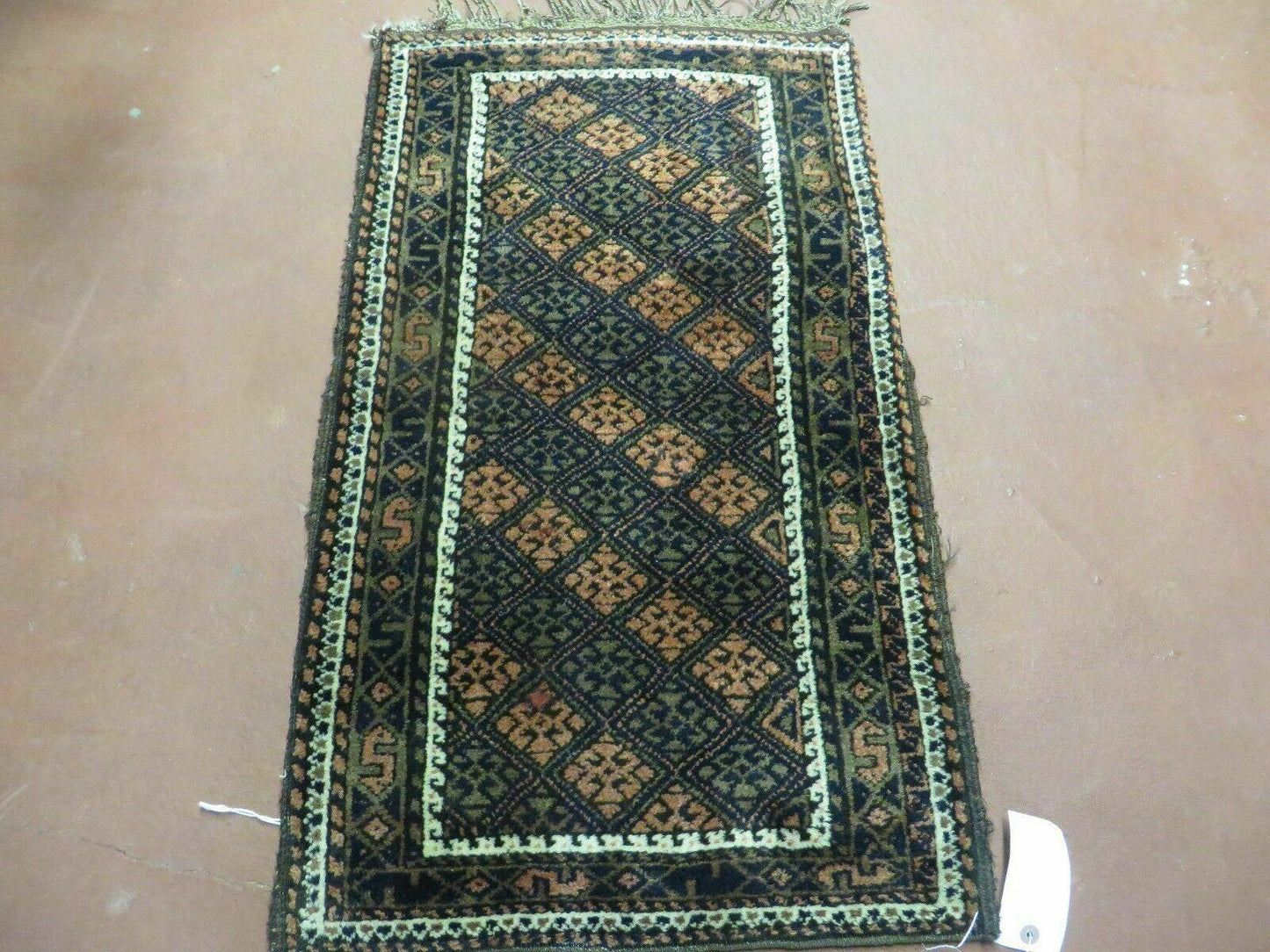 2' X 3' Antique Handmade Pakistani Bokhara Turkoman Balouchi Wool Rug Mat Nice - Nuvé