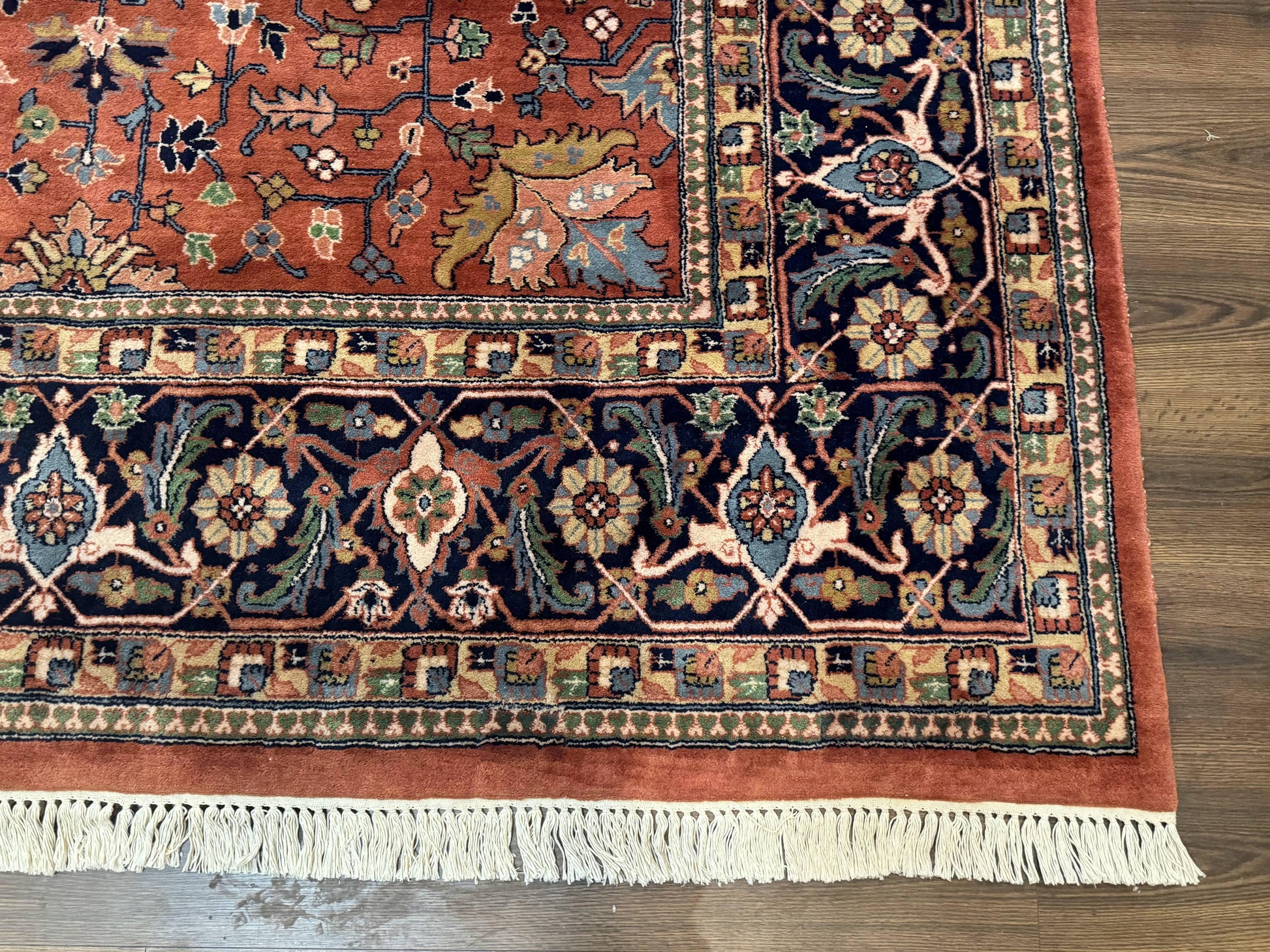Indo Persian Heriz Rug 10x15, Allover Pattern, Large Wool Handmade Rug - Nuvé