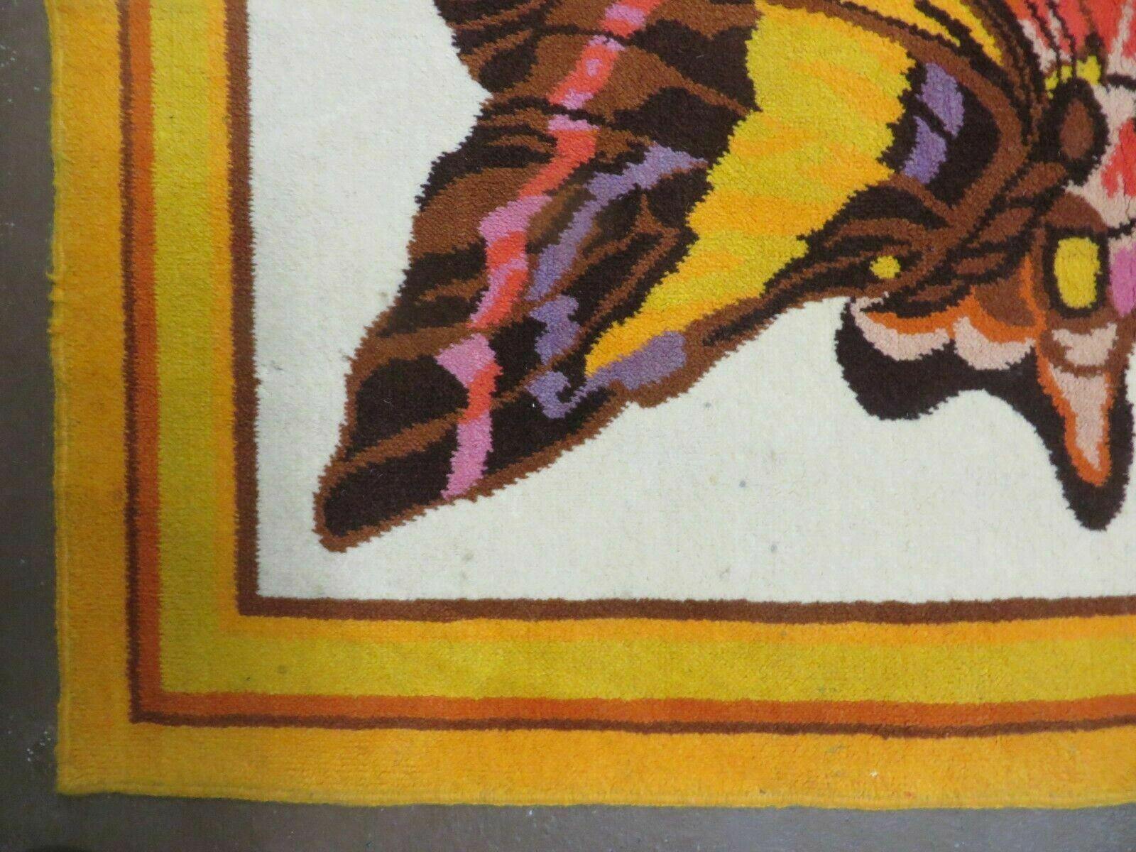 4' X 6' Tartare Modern Hand Knotted Spainsh Wool Rug Butterfly Getting Wings Nice - Nuvé