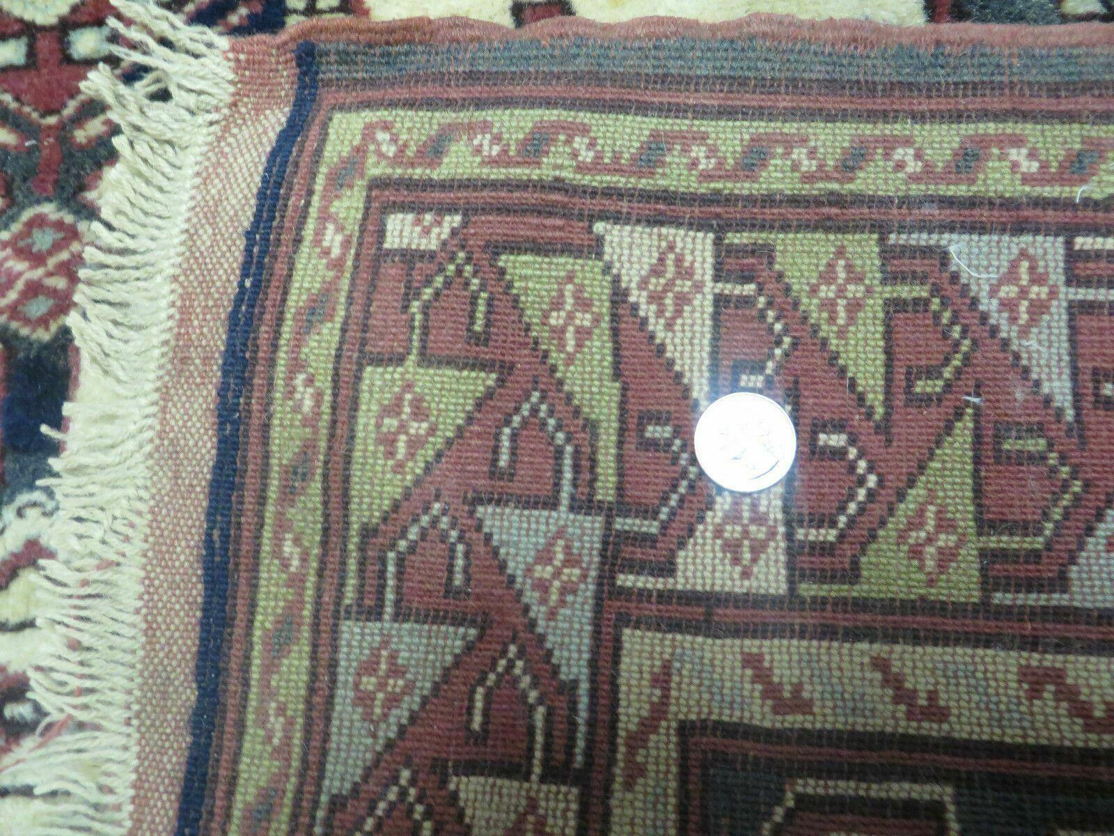 3' X 4' Vintage Handmade Turkish Geometric Oriental Wool Rug Nice - Nuvé