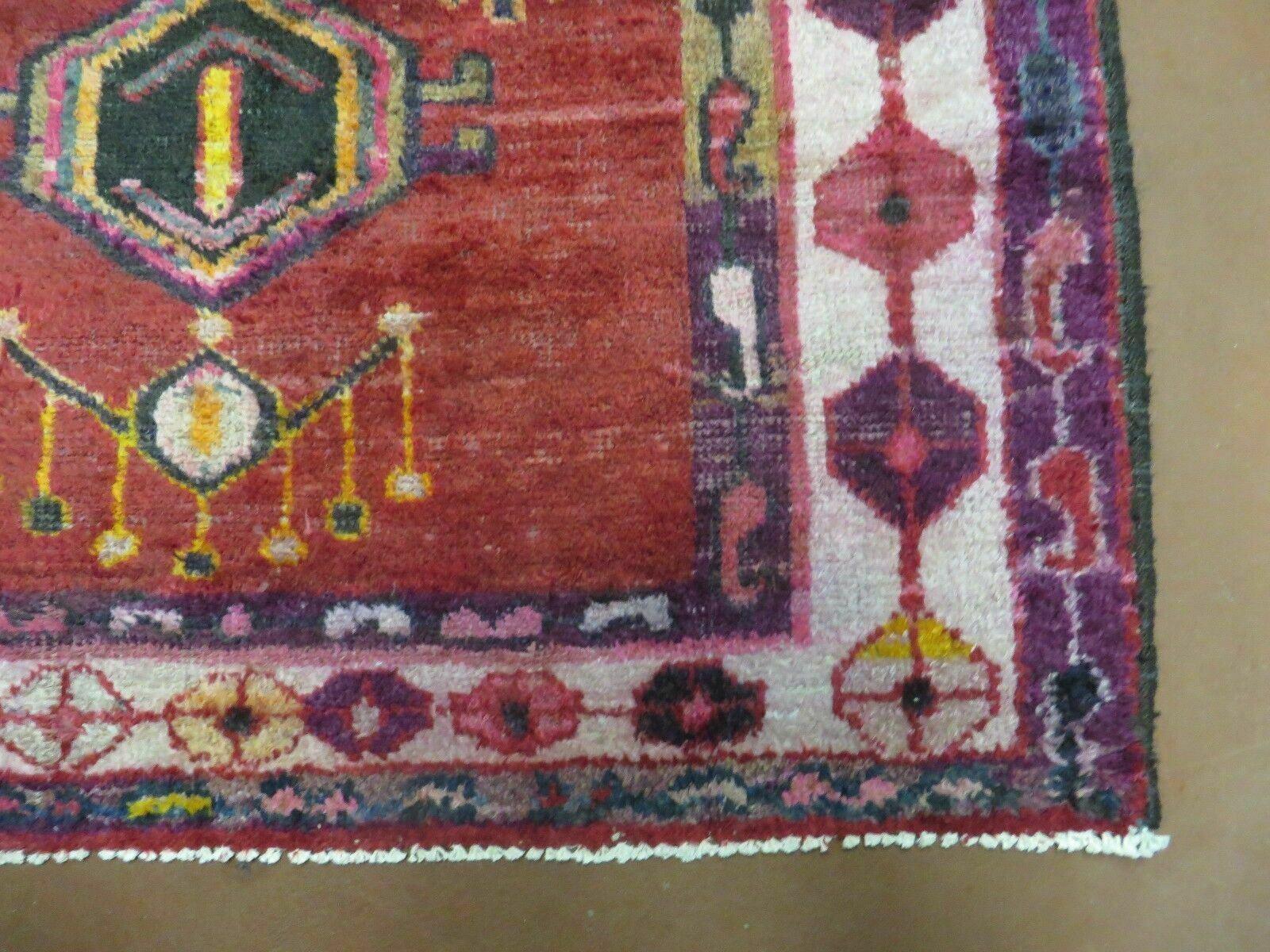4' X 8' Antique Handmade Turkish Caucasian Kazak Design Wool Rug Veg Dyes Nice - Nuvé