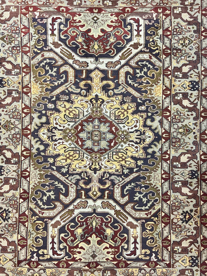 Antique Caucasian Rug, Kuba Seychour Rug, Handmade Wool Oriental Carpet, Azerbaijan Rug - Nuvé