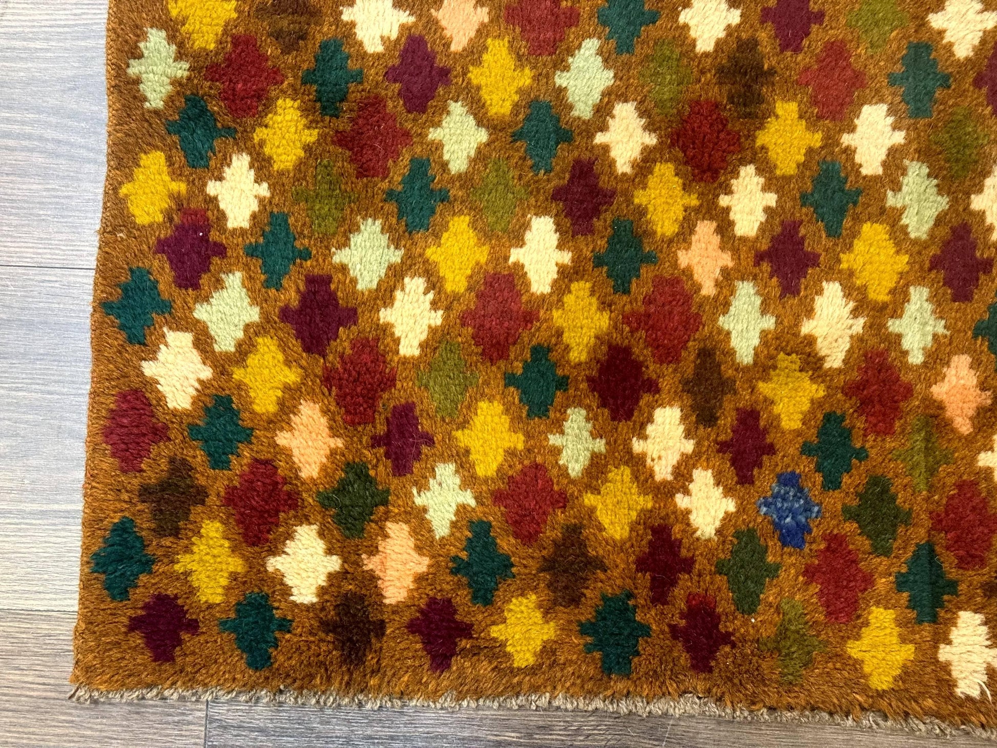 Balouch Rug 3x4, Burnt-Orange, Multicolor, Afghan Rug - Nuvé
