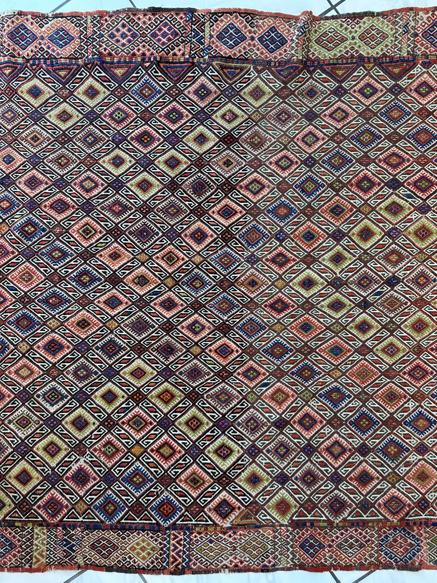 Antique Turkish Jajim Wool Rug 5’6” x 14’5” - Nuvé