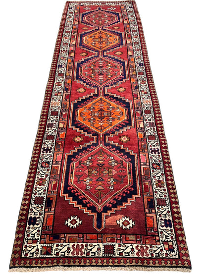 Vintage Persian Sarab Wool Runner Rug 3’4 x 10’7” - Nuvé