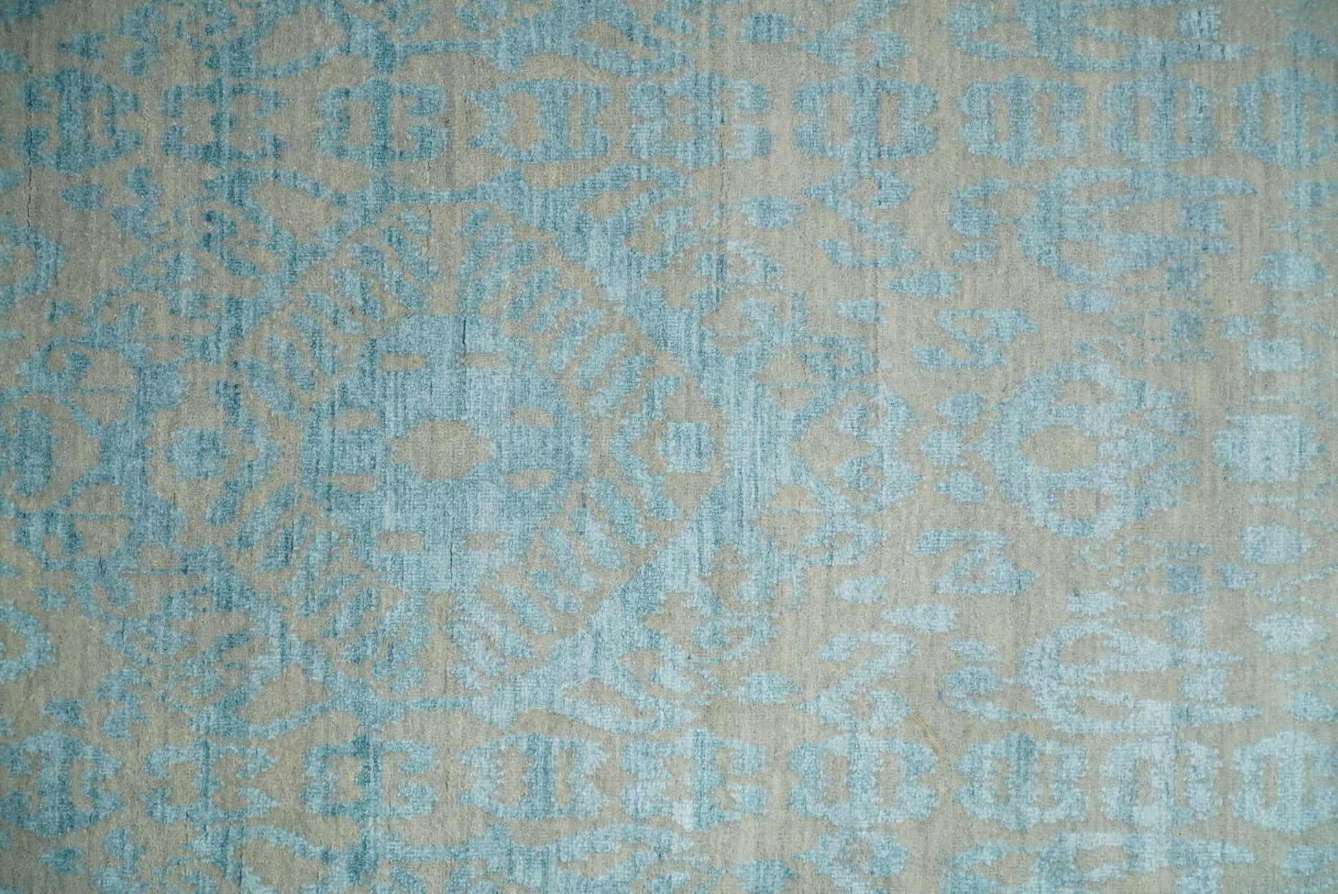 2.6x8 Fine Hand Knotted Camel and Blue Traditional Vintage Persian Style Antique Wool and Silk Rug | AGR26 - Nuvé