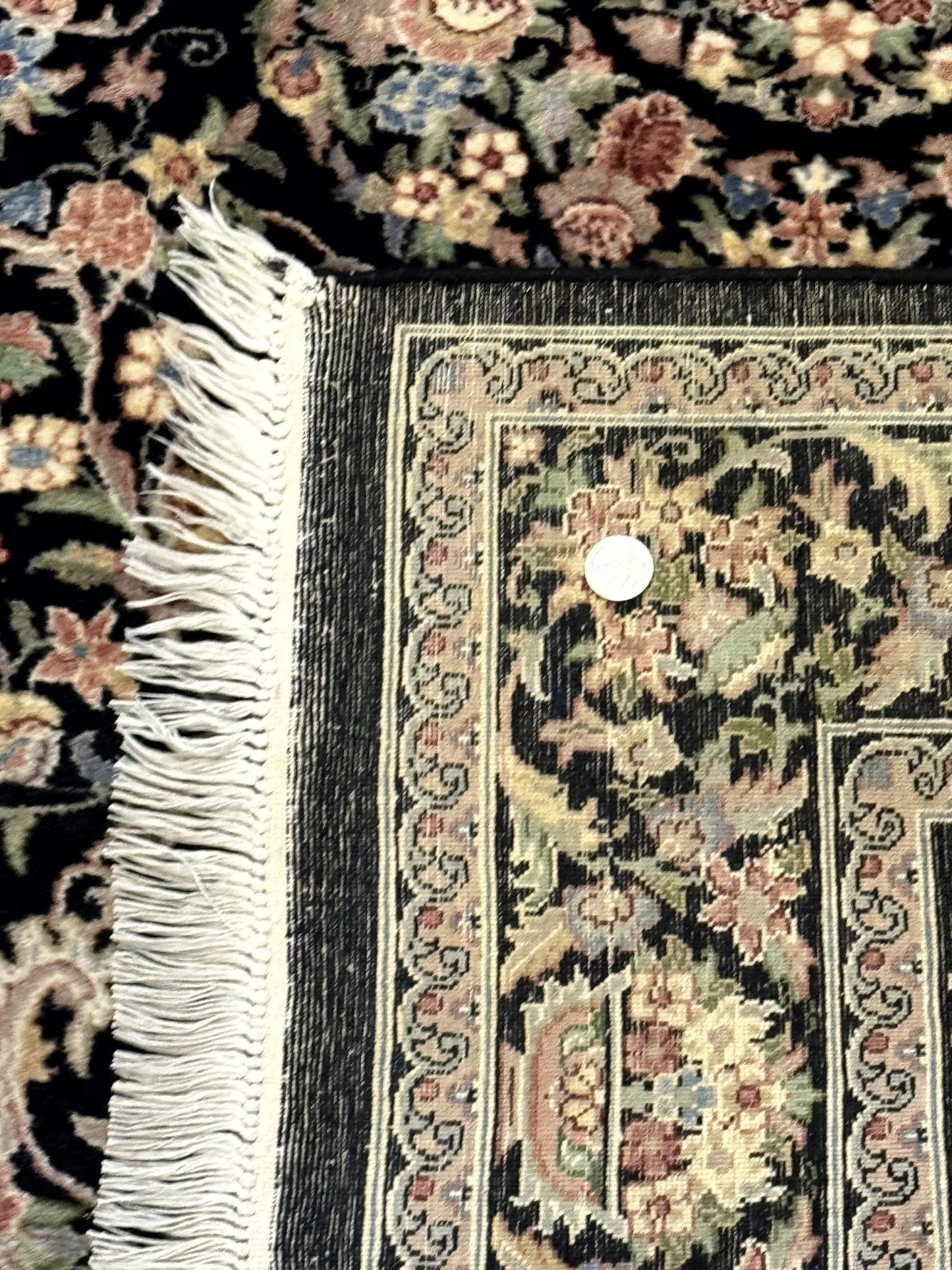 Sino Persian Rug 4x6, Very Fine 260 KPSI, Floral Medallion, Hand Knotted Wool Carpet - Nuvé