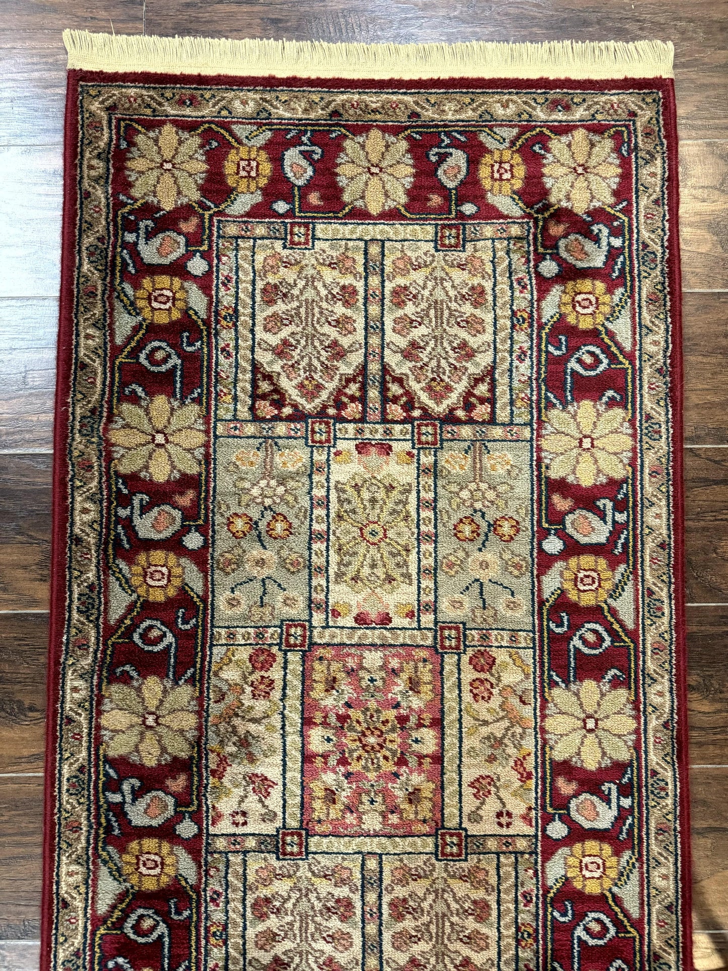 Karastan Runner Rug 2.6 x 8.6, Antique Legends Bakhtiari 2200, Vintage Wool Karastan Runner Rug, Panel Design - Nuvé