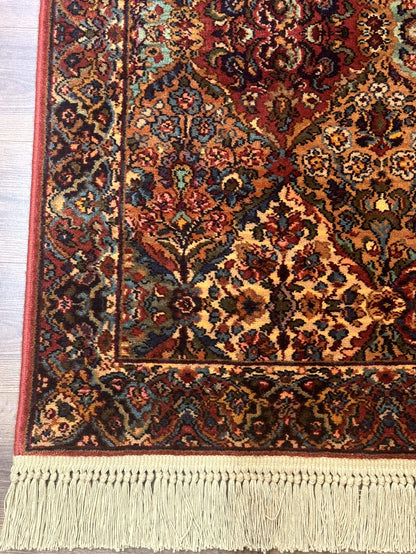 Karastan Rug 2.6 x 4 Multicolor Panel Kirman #717, Original 700 Series, Wool Pile Discontinued - Nuvé