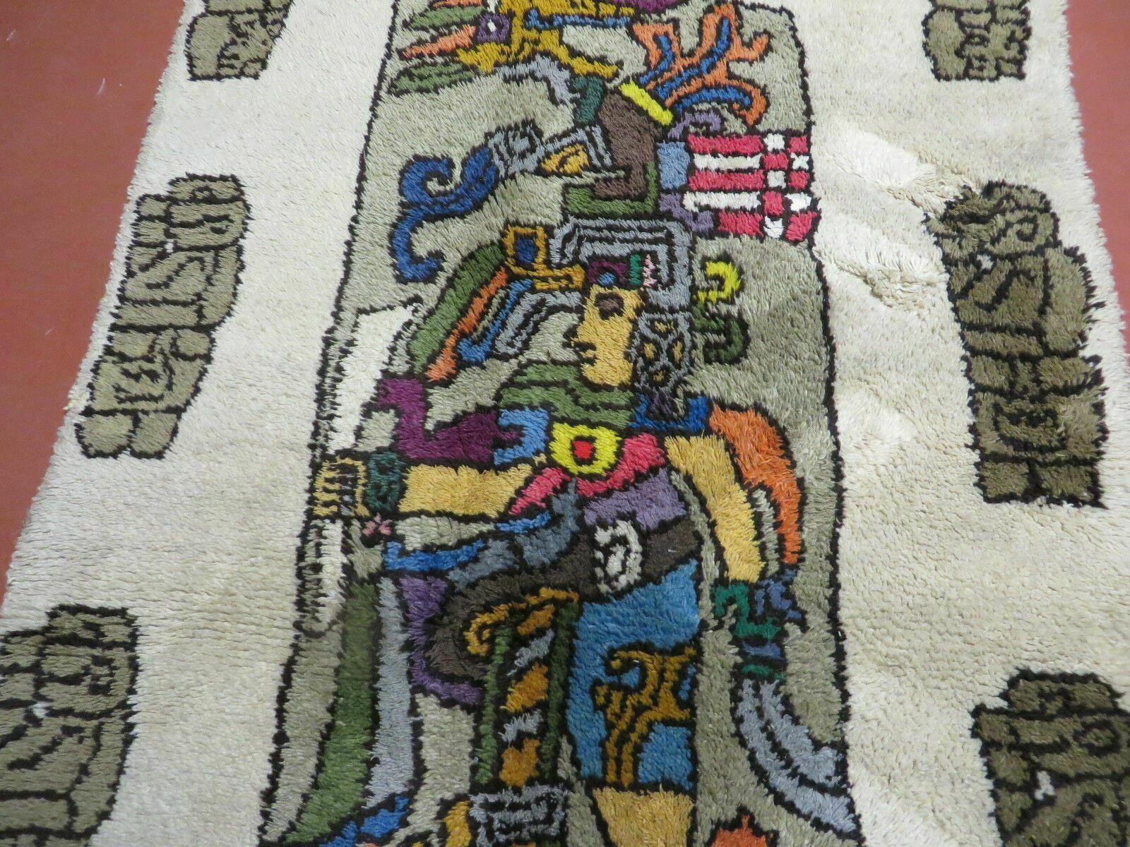 4' X 7' Vintage Handmade Knotted Tribal Nomadic Shag Wool Rug Carpet Prince - Nuvé