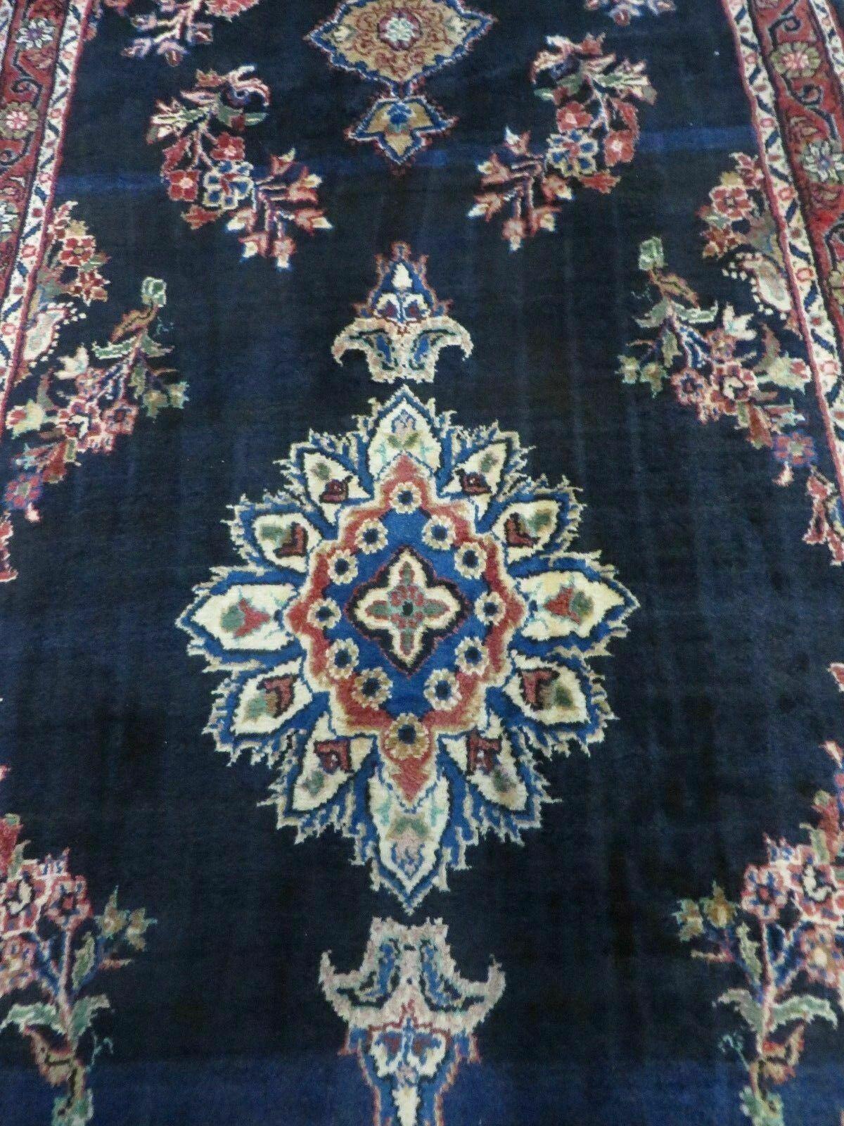 Persian Runner Rug 4x11, Navy Blue Antique Lilihan Runner - Nuvé