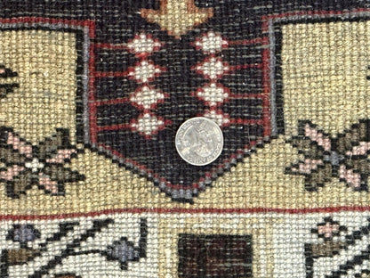 Persian Tribal Runner Rug 2.4 x 9.4, Geometric Medallions, Sarab Runner - Nuvé