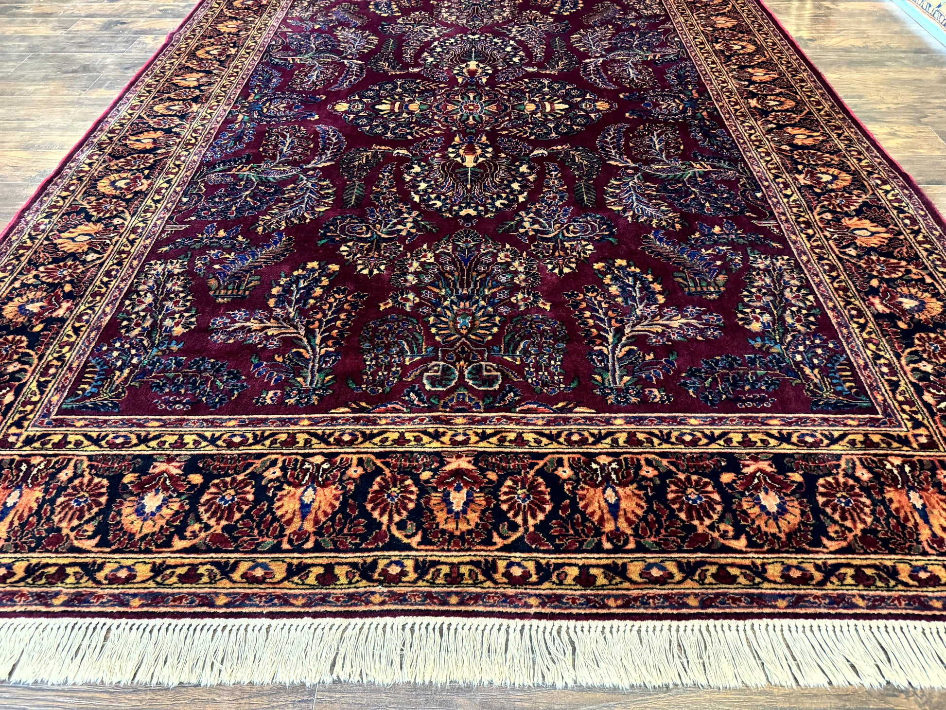 Antique Karastan Rug 8.6 x 12, Wool Pile, Vintage Discontinued Karastan Sarouk Lanamar - Nuvé