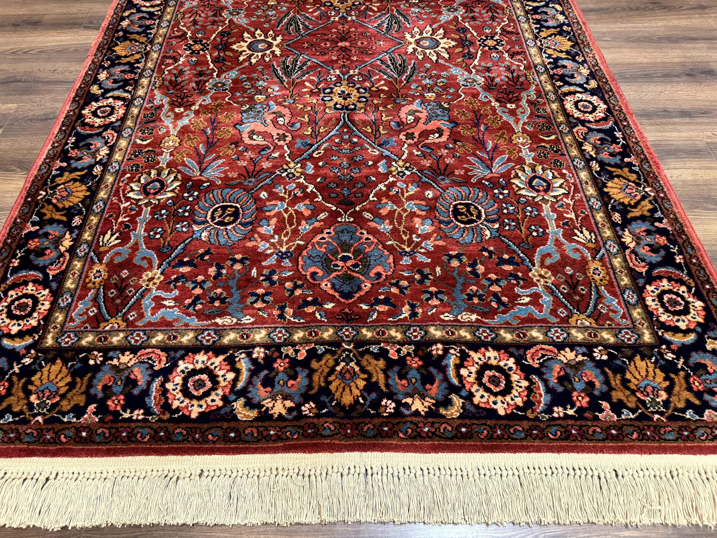 5.9 x 9 Karastan Rug Ispahan #766, Vintage Wool Discontinued Original 700 Series - Nuvé