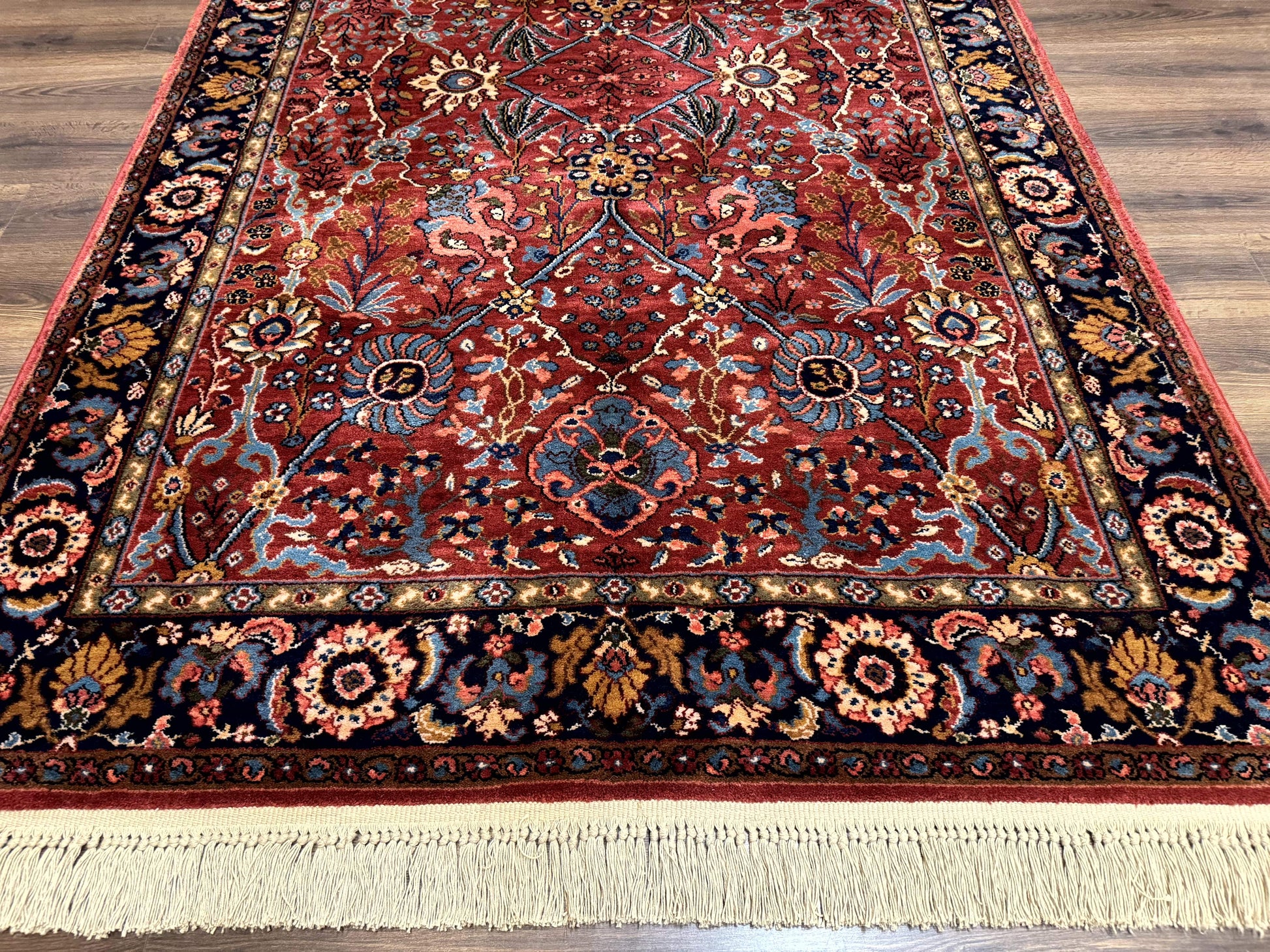 5.9 x 9 Karastan Rug Ispahan #766, Vintage Wool Discontinued Original 700 Series - Nuvé