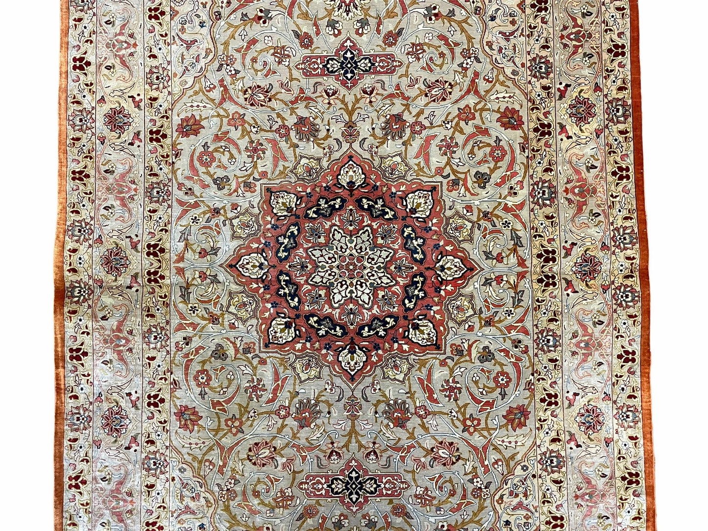 3' X 5' Vintage Fine Handmade Turkish Oriental Silk Rug 900 KPSI Wow - Nuvé