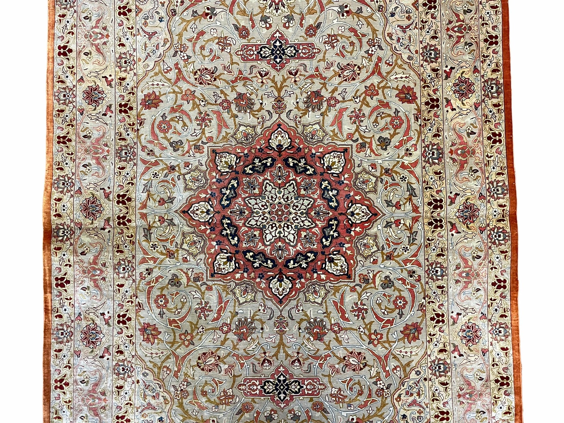 3' X 5' Vintage Fine Handmade Turkish Oriental Silk Rug 900 KPSI Wow - Nuvé