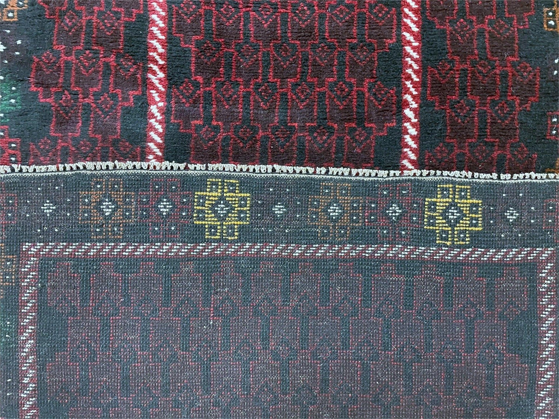 3 X 5 Vintage Handmade Tribal Wool Rug Baluchi Rug Afghan Rug Balouch Rug 3x4.7 - Nuvé