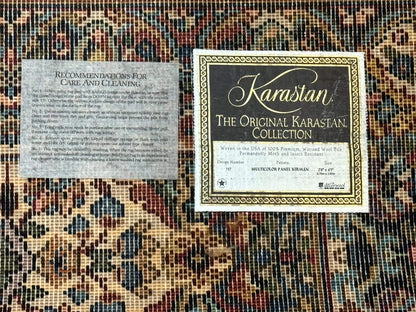 Karastan Rug 2.6 x 4 Multicolor Panel Kirman #717, Original 700 Series, Wool Pile Discontinued - Nuvé