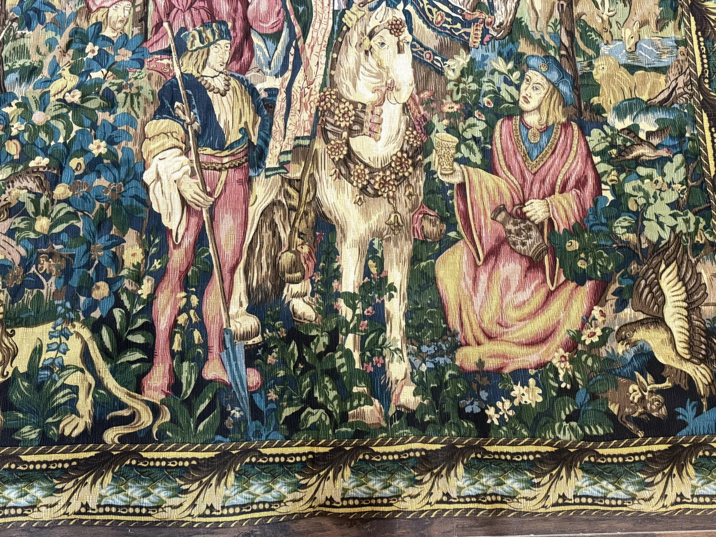 Vintage European Tapestry 5.5 x 8, The Royal Hunt - Nuvé