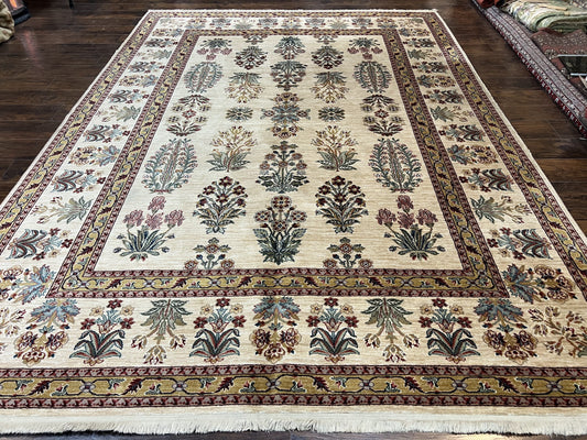 Karastan Rug 8.8 x 12, Ashara Amritsar #549, Oatmeal Color, Wool Pile Karastan Carpet, Discontinued Karastan Area Rug, Decorative - Nuvé