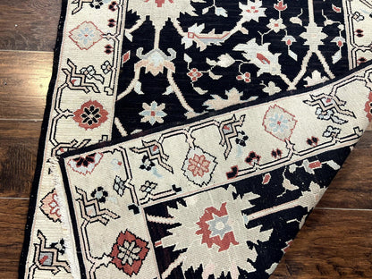 Turkish Flatweave Kilim Rug 3x5, Black, Handmade Vintage Wool Carpet - Nuvé