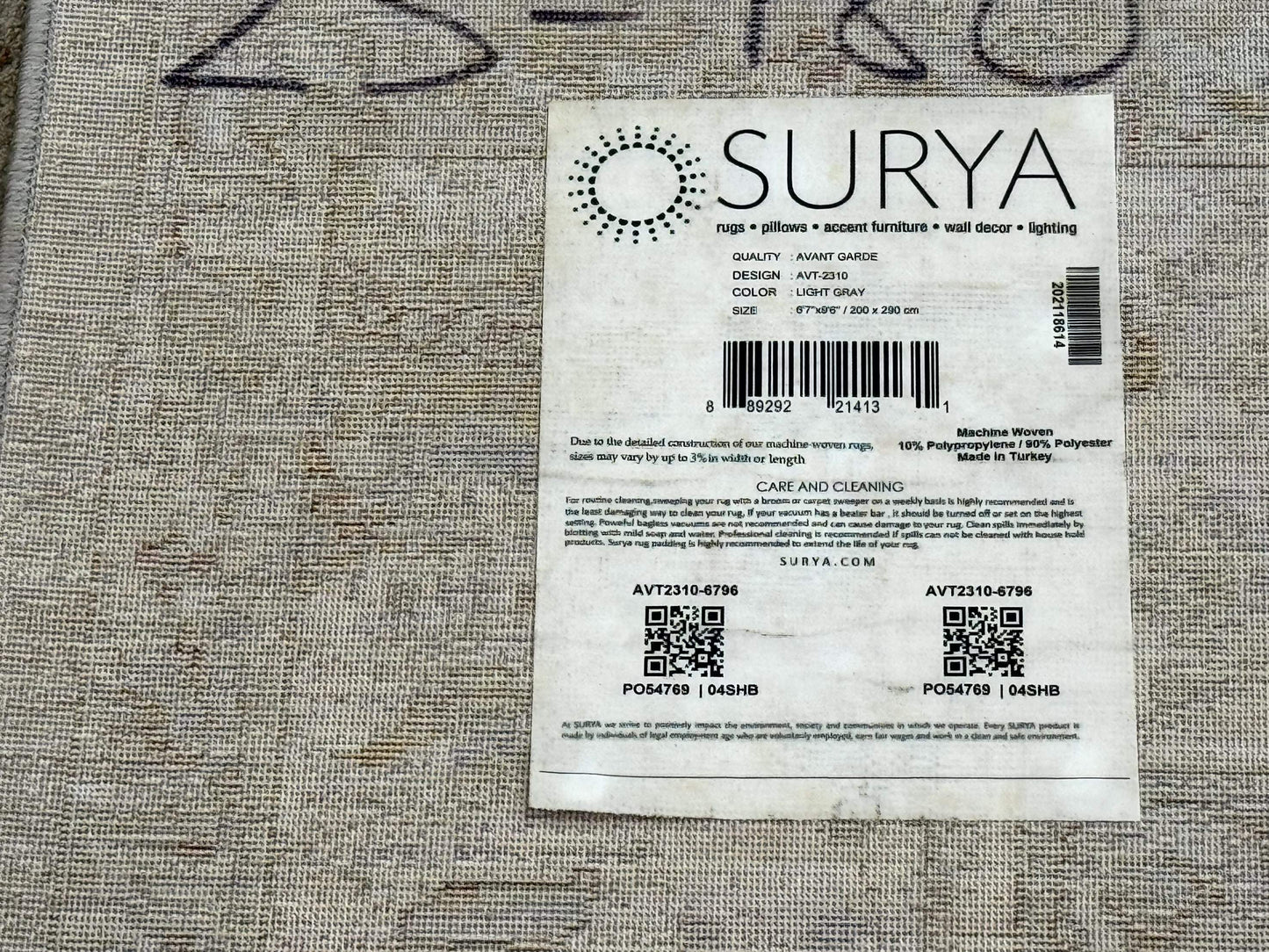 Modern Turkish Oushak Rug 7x9, Netural Colors - Nuvé