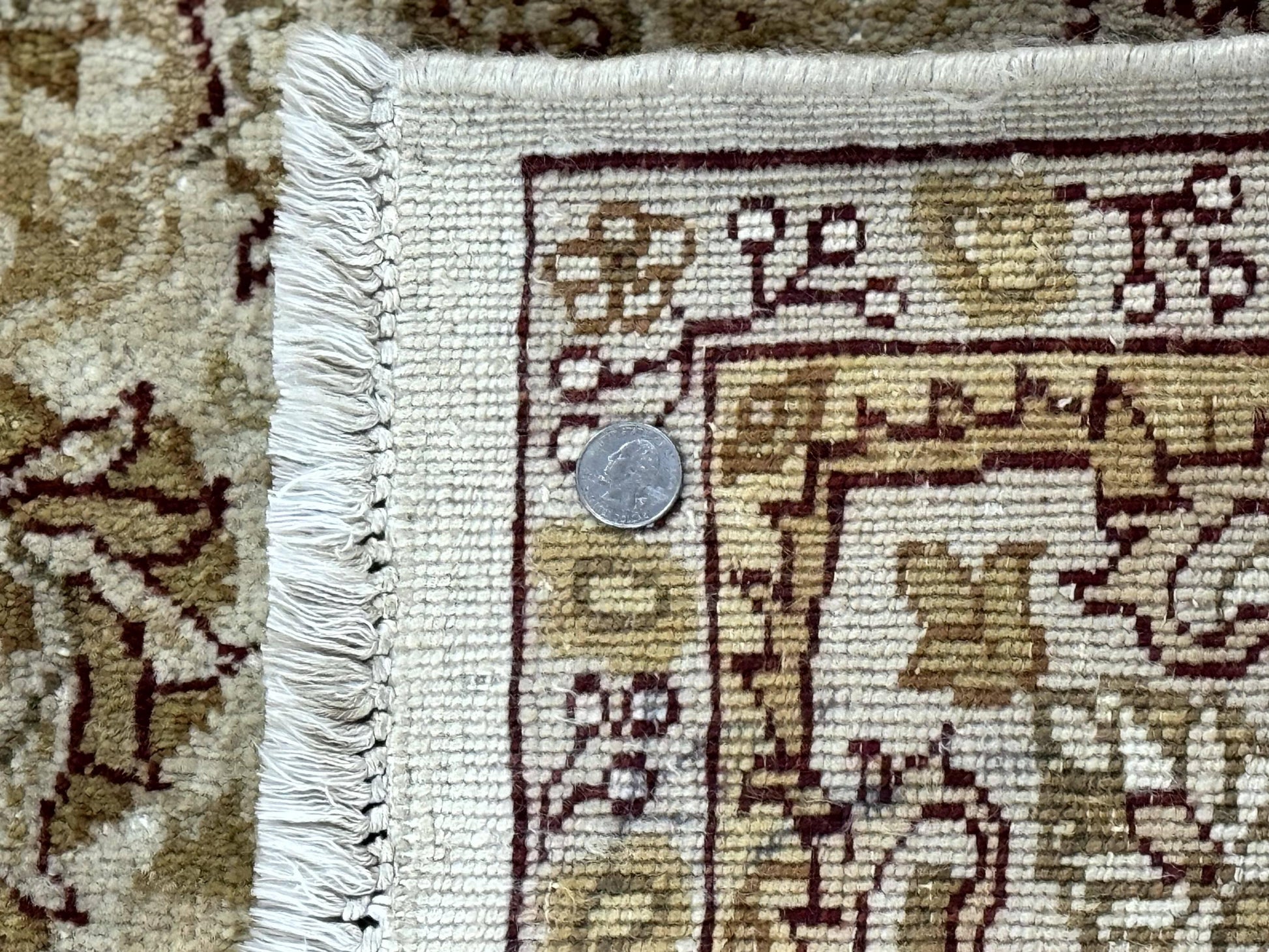 Turkish Oushak Rug 6x9, Vintage, Beige - Nuvé