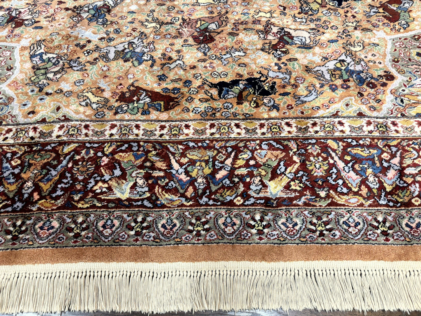 Karastan Rug 10x14 - Persian Hunting  #723 - Wool Pile, Vintage