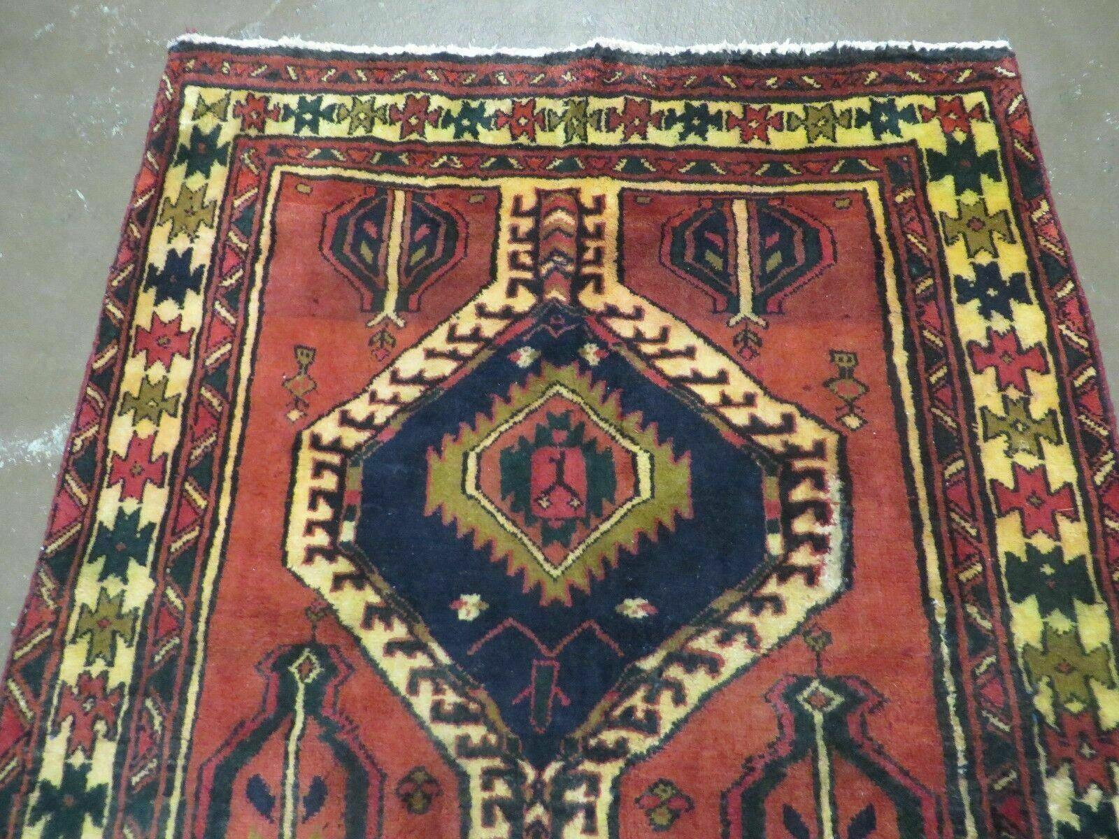 3' 4"X 7' Antique Handmade Turkish Wool Rug Organic #101 - Nuvé