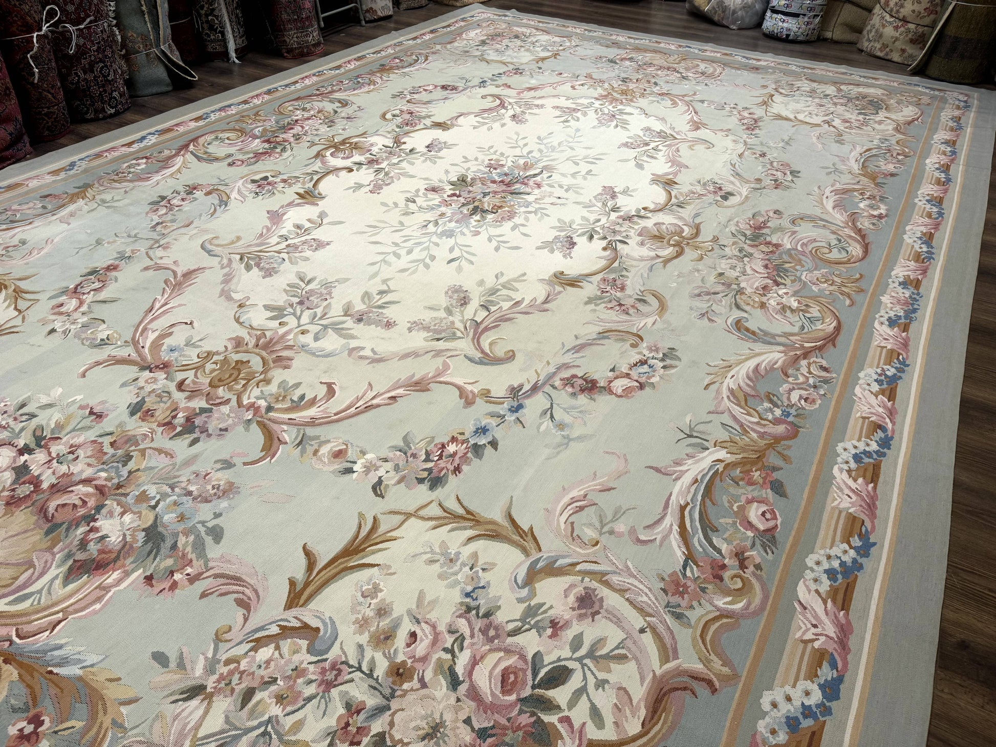 Palace Size Aubusson Rug 11x16, Large Aubusson Carpet - Nuvé