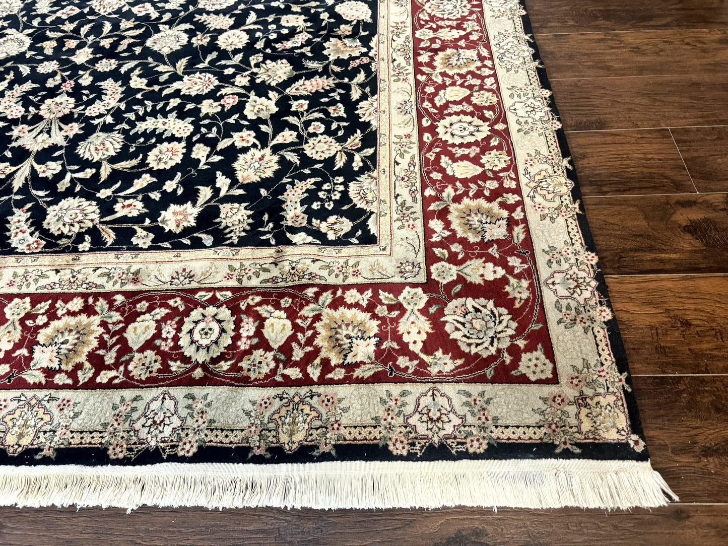 Black Pak Persian Rug 8x10, Floral Allover - Nuvé
