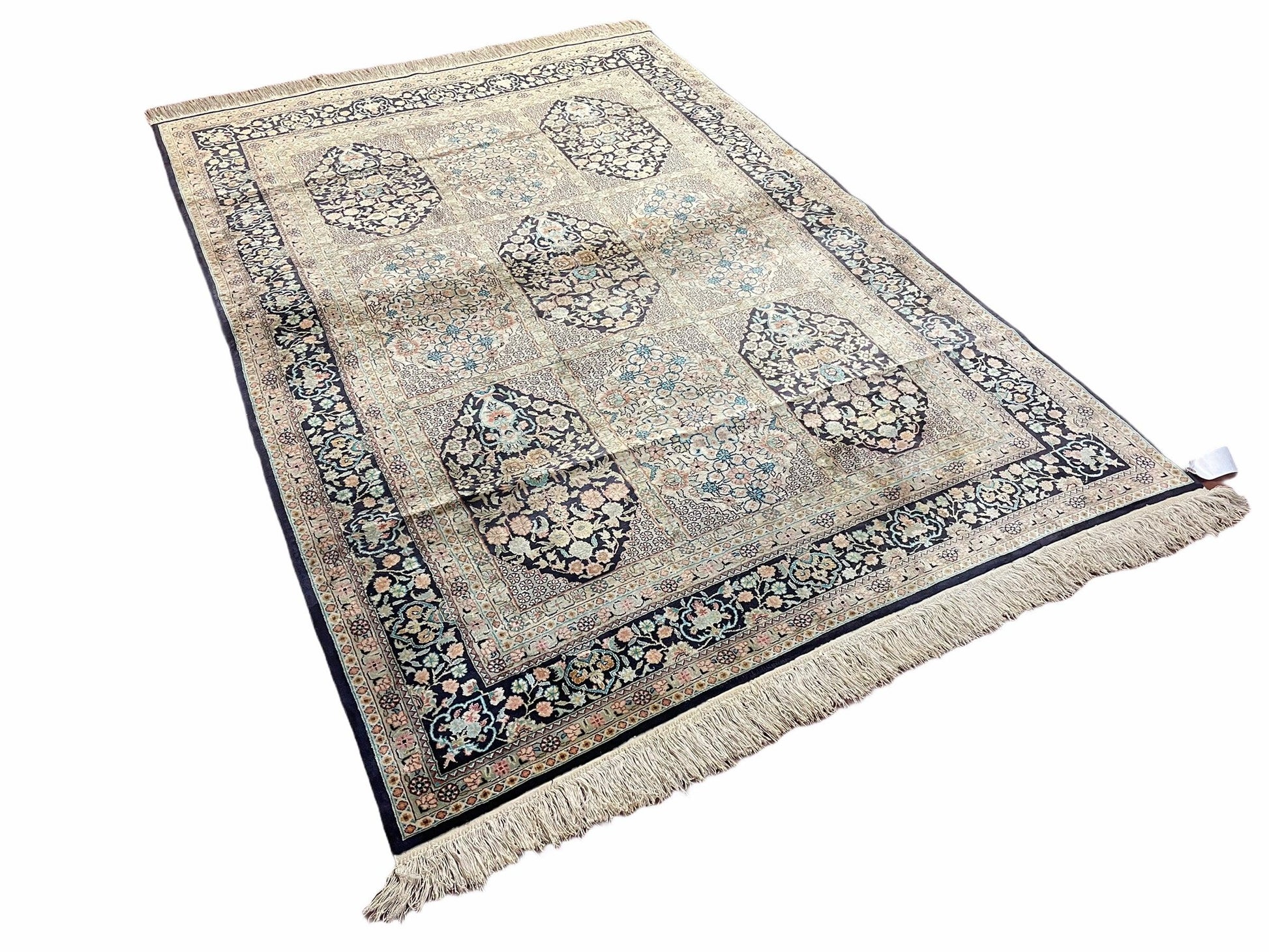 4' X 6' Vintage Fine Hand Made Turkish Oriental Silk Rug 400 KPSI Wow - Nuvé
