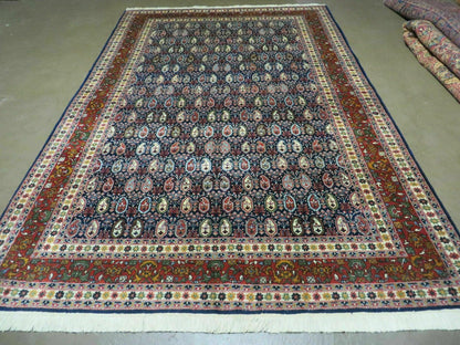 6' X 9' Vintage Fine Handmade India Paisley Rug Hand Knotted Carpet Organic Dye - Nuvé