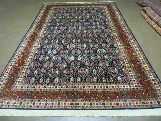 6' X 9' Vintage Fine Handmade India Paisley Rug Hand Knotted Carpet Organic Dye - Nuvé